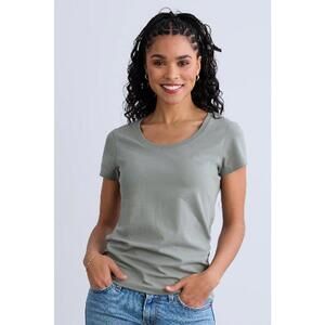 Fair Indigo Pima Cotton Tee, Women’s M